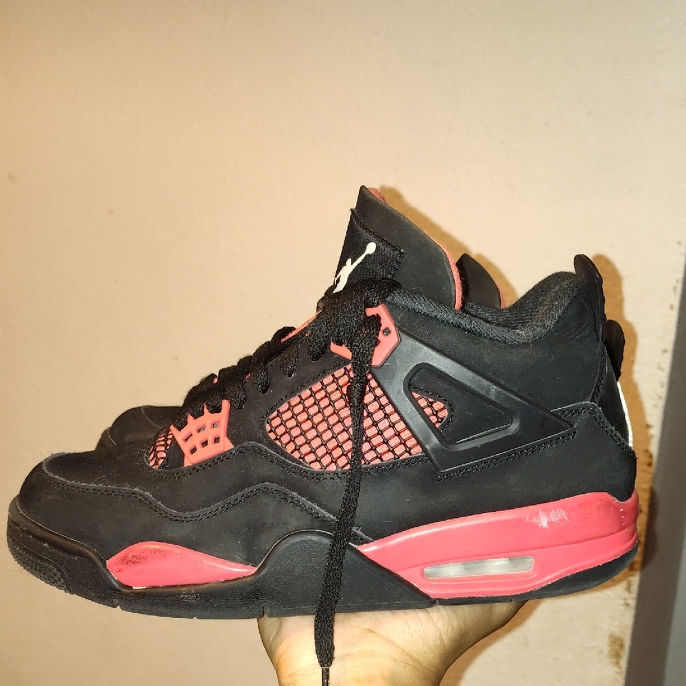 Black and Red High-Top Sneakers with Padded Tongue